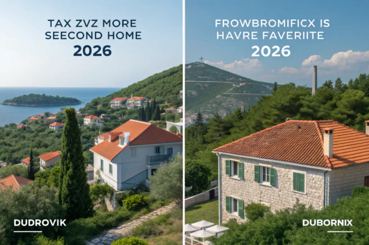 Porez na drugo stanovanje 2026: Župa Dubrovačka vs. Konavle