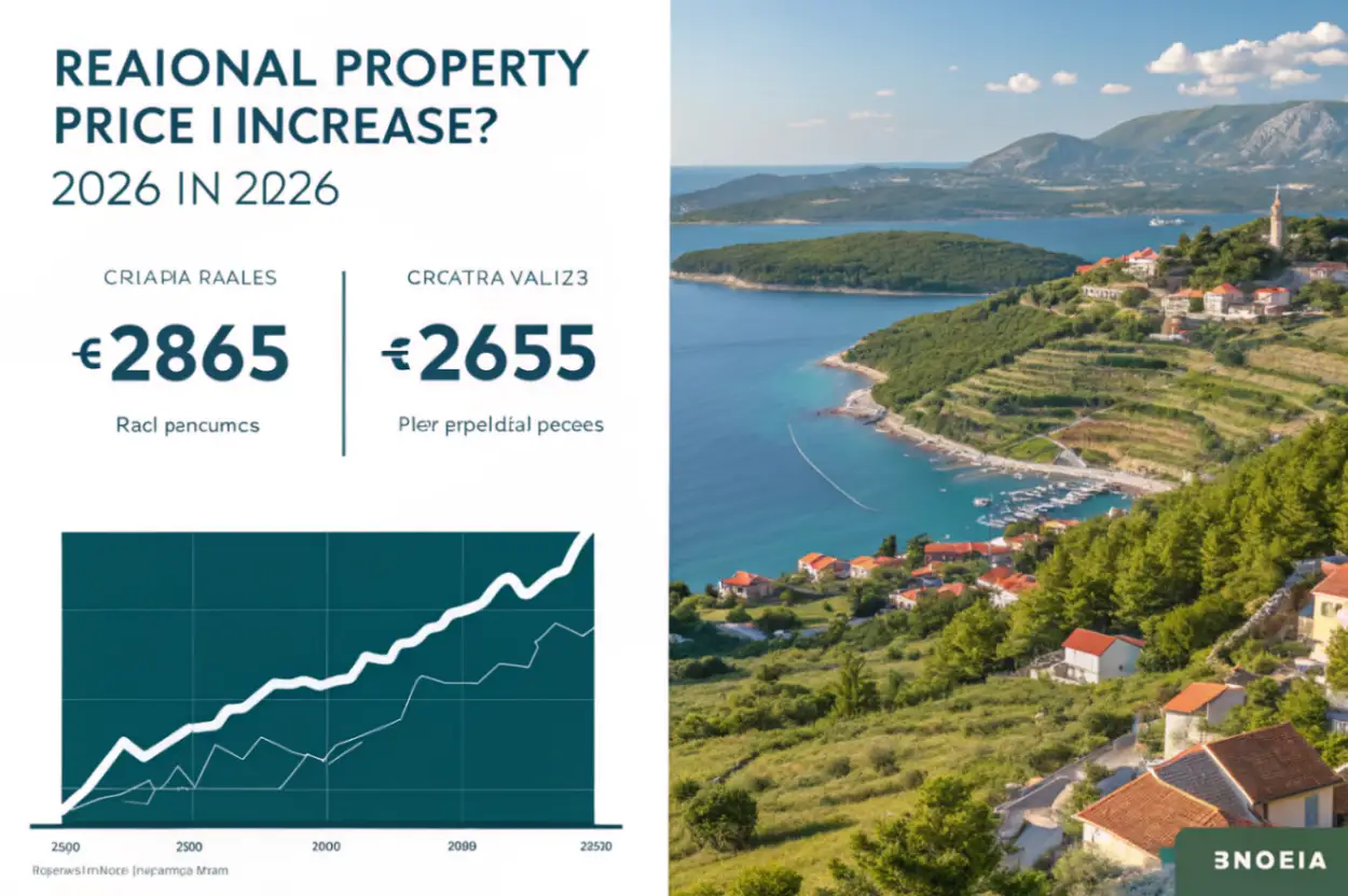 Nekretnine Hrvatska 2026: gdje cijene rastu